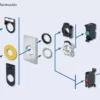 Selector de 3 posiciones fijas 3NA 800f-br001 sin iluminacion