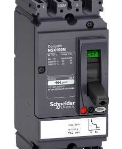 INTERRUPTOR DE CAJA MOLDEADA NSX100S TMD, 2X25A, 220VAC, 100KA, LV438614